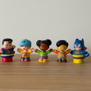 Fisher-Price Little People Superhero & Friends Lot of 5 Toddler Toys